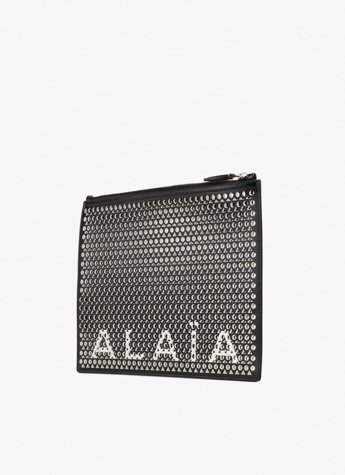 Large logo pouch
 ALAÏA BLACK LARGE LOGO POUCH
